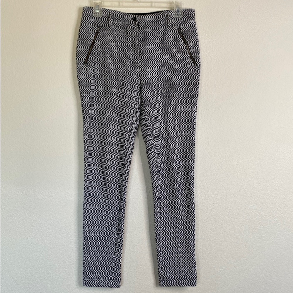 Anthropologie Saturday Sunday Black and White Patterned skinny pants Sz XS